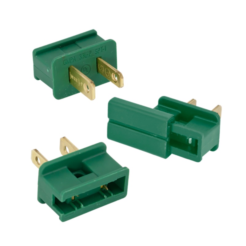 American Lighting – M-PLUG-GR-SPT2-B – Slide-on Male Plug SPT-2 Green
