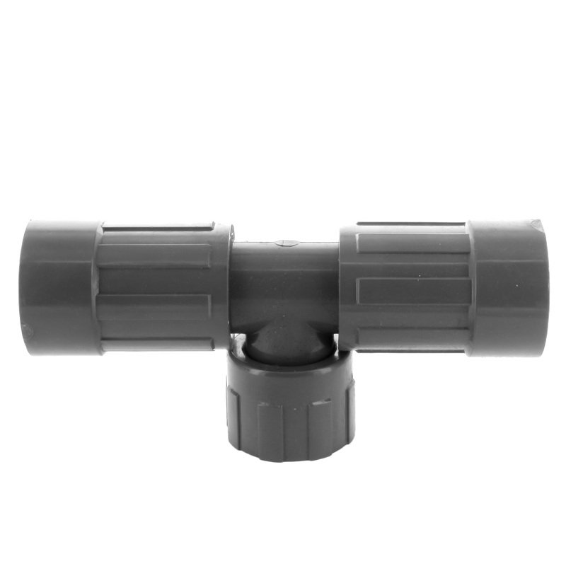 1203-010 – Tee, FVCONN X Slip X Nut