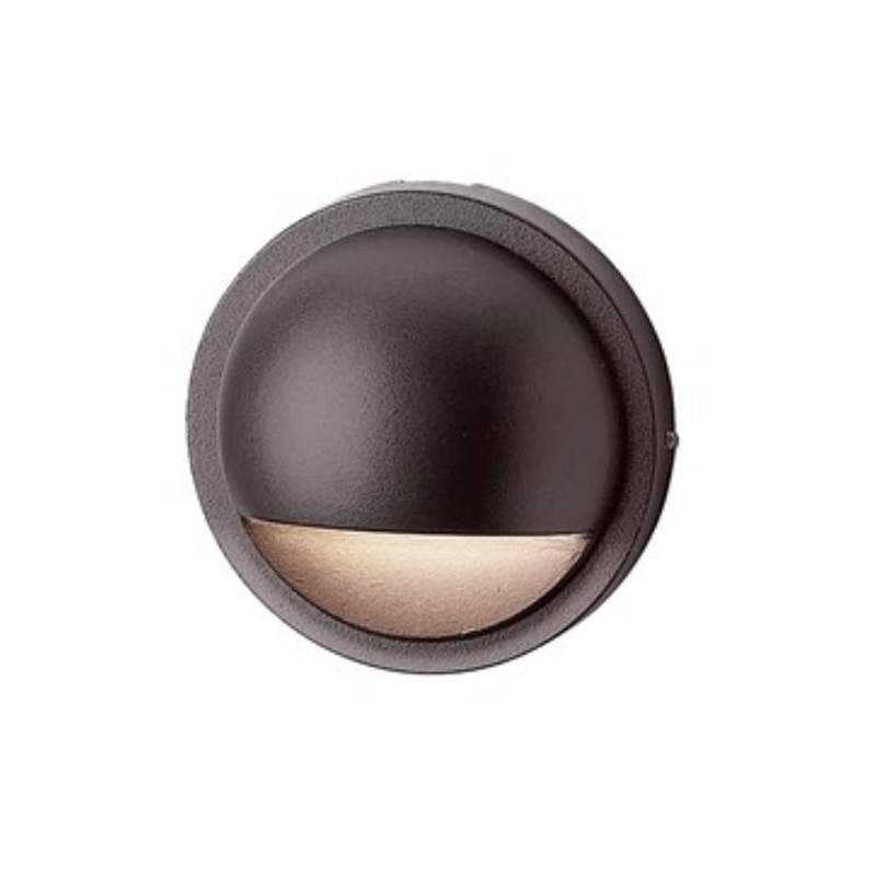 Kichler – 15064AZT – 12V Half Moon Deck, Textured Architectural Bronze