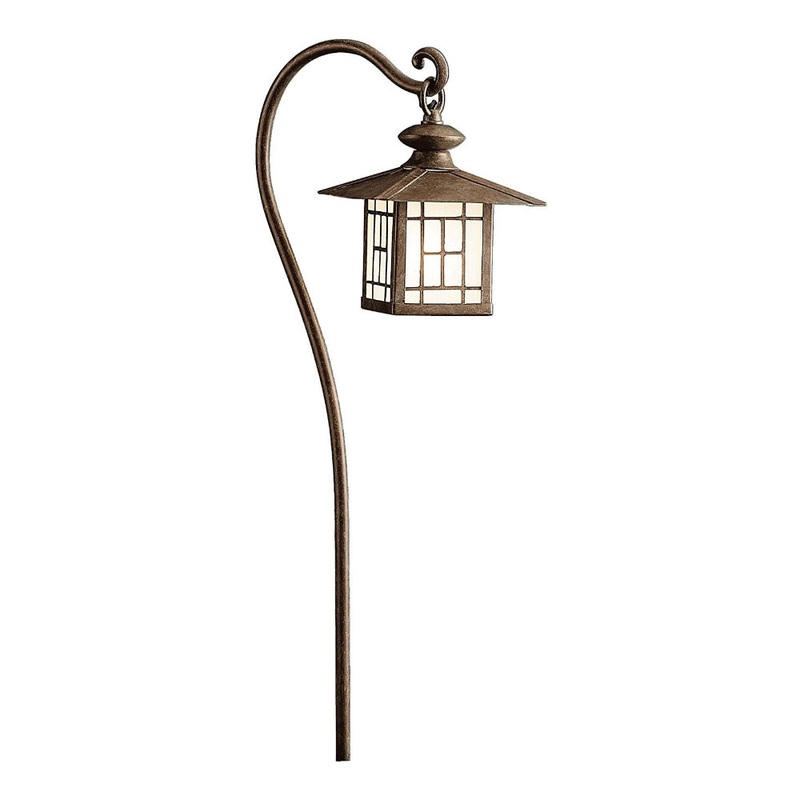 Kichler – 15319PZ – 12V Mission Lantern Path & Spread Light, Patina Bronze