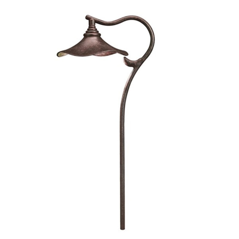 Kichler – 15422AGZ – 12V Cotswold Path & Spread Light, Aged Bronze
