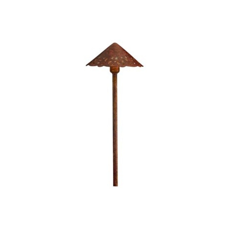 Kichler – 15443TZT – 12V Hammered Roof Path & Spread Light, Tannery Bronze