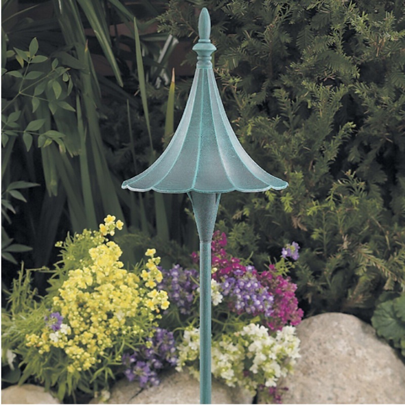 Vista – PR-9215-G-NL – Vista PR-9215 Path Light Aluminum Verde Finish 2.5W 2950K LED