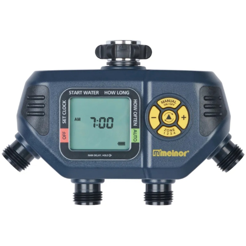 Melnor – MEL63280  – Melnor 63280 Digital Hose Timer 4 Outlets Water Gray