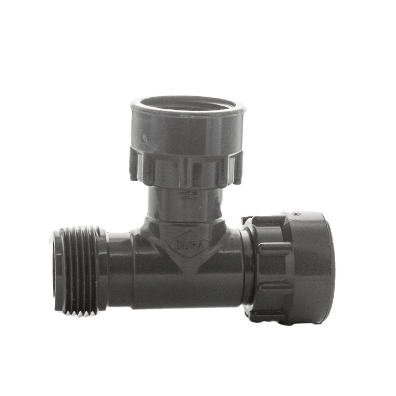 Dura Manifold Tee 1 in. Swivel x MIPT x Swivel with O-Ring