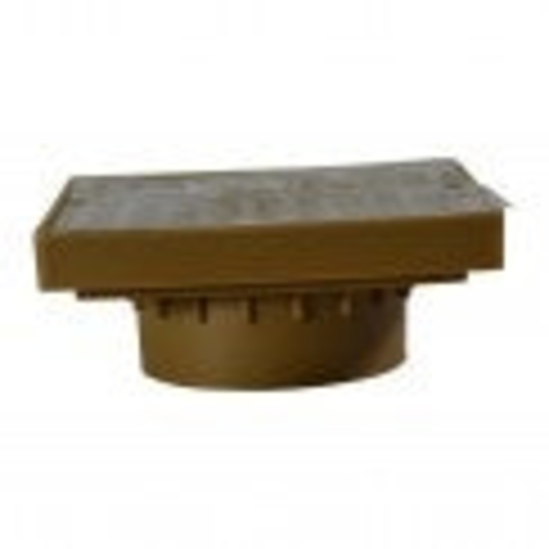 NDS – 920B – 6 Sq Brass Grate with Adpt