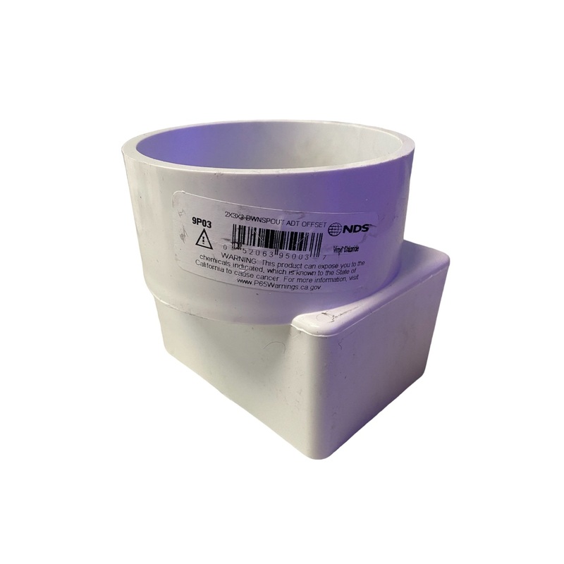 NDS – 9P03 – 2X3X3 Downspout Adapter Offset