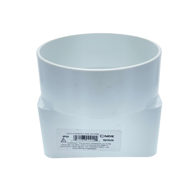 NDS – 9P09 – 3X4X4 Downspout Adap Centered