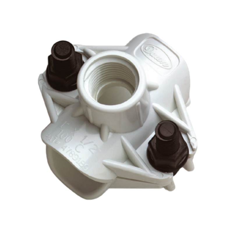 Dawn – 100C – Plastic Saddle Tee 1 X 1/2 FPT