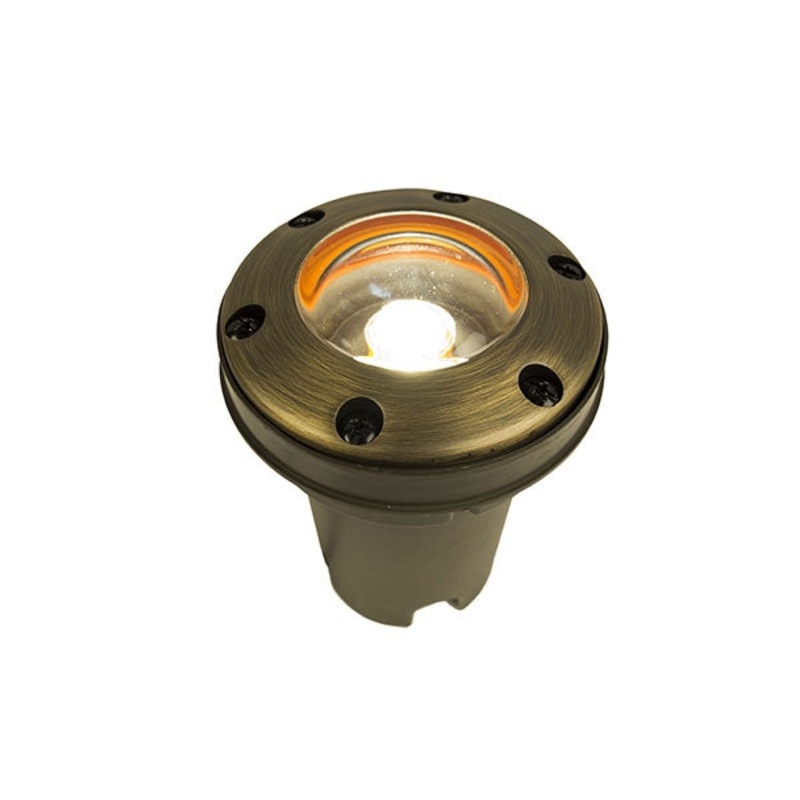 FX – FC3LEDRGBS – FC Well Light, 3LED, Ring, Natural Brass