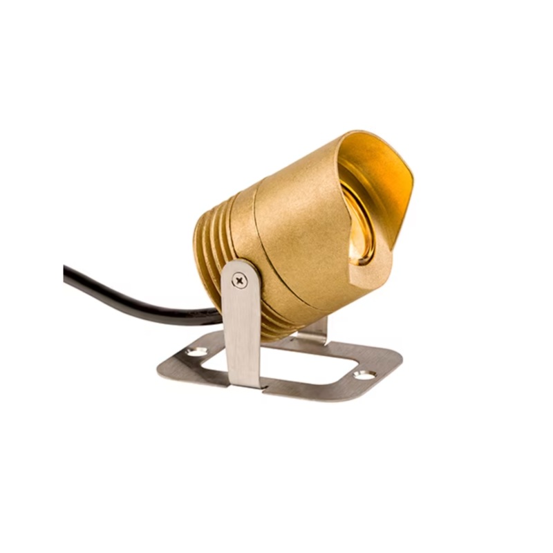 FX – LLZDC3LEDBS -LL 3LED Underwater Light with ZDC, Natural Brass