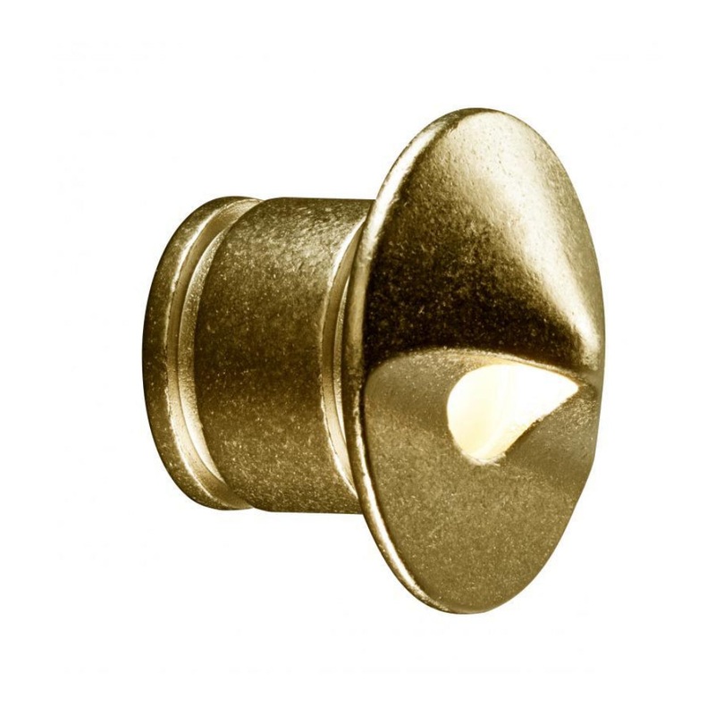 FX – PO1LEDRDBS – PO Wall Light, 1LED, Round, Natural Brass