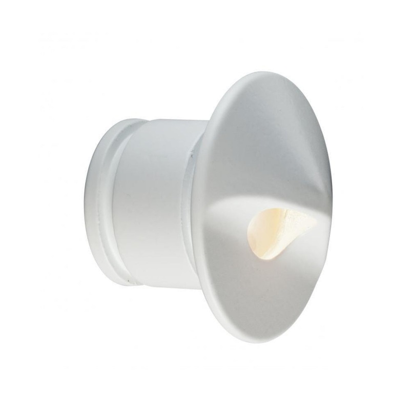 FX – PO1LEDRDFW – PO Wall Light, 1LED, Round, Flat White