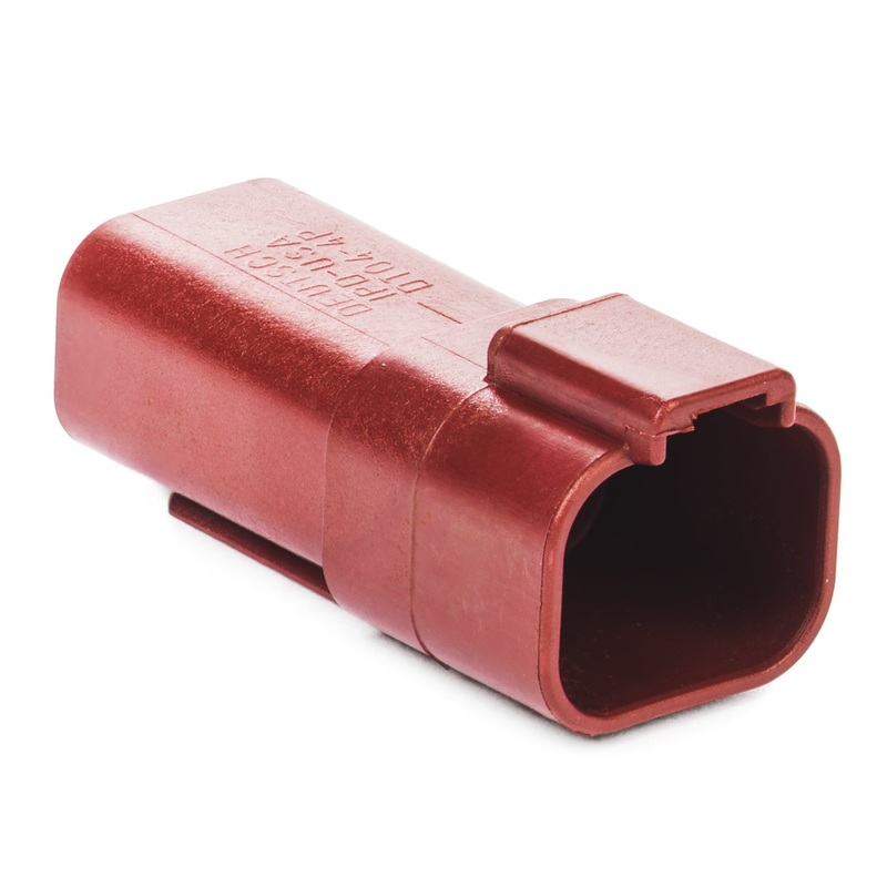 DT04-4P-RD – DT Series – 4 Pin Receptacle – Red