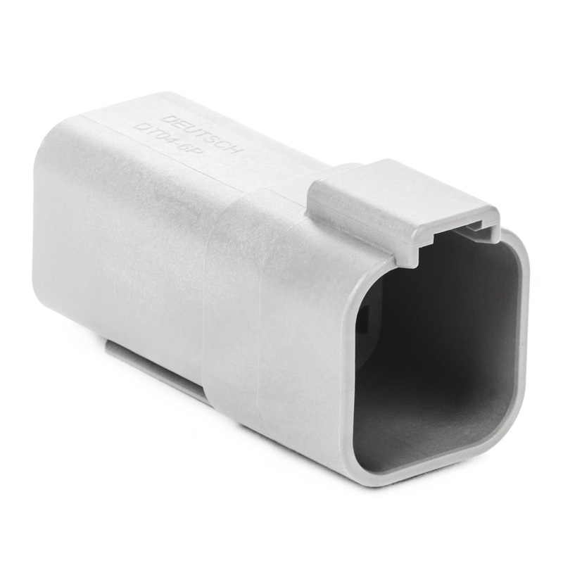 DT04-6P – DT Series – 6 Pin Receptacle – Gray