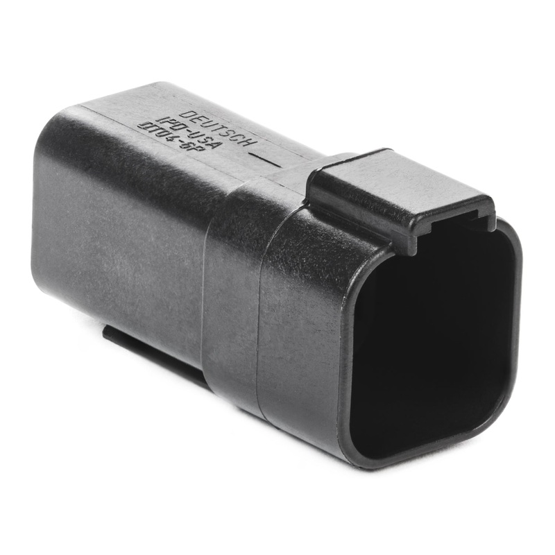 DT04-6P-E004 – DT Series – 6 Pin Receptacle – Black