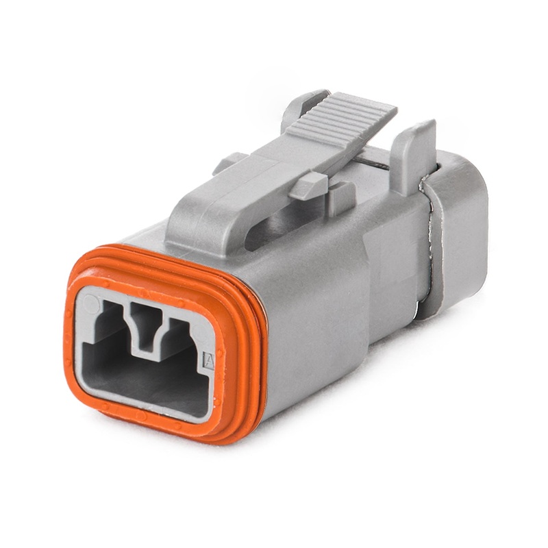 DT06-2S-E003 – DT Series – 2 Socket Plug – End Cap, Gray