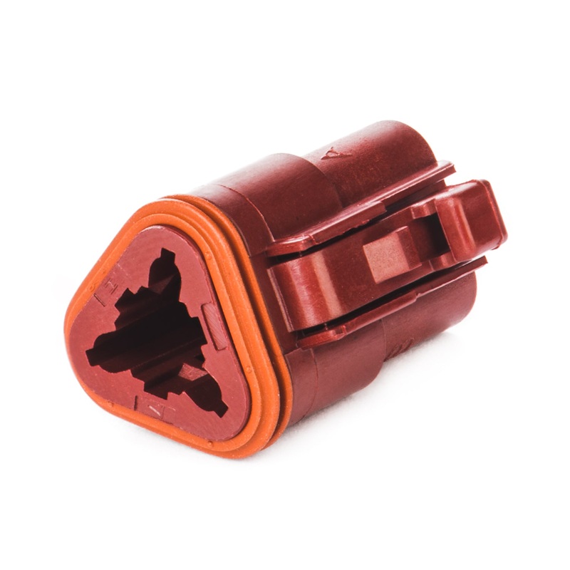 DT06-3S-RD – DT Series – 3 Socket Plug – Red