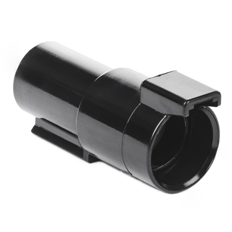 DTHD04-1-8P – DTHD Series – 8 Pin Receptacle – In-Line, Black