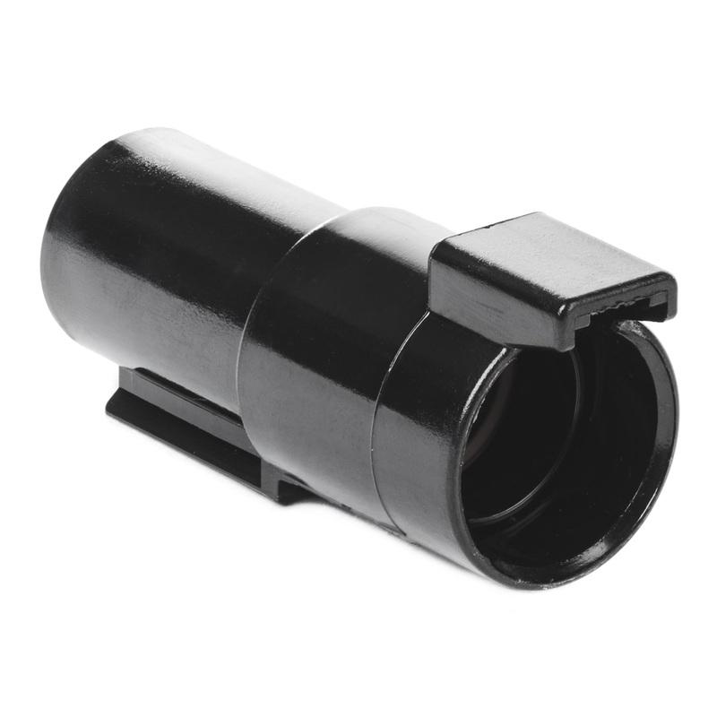 DTHD04-1-8P-E003 – DTHD Series – 8 Pin Receptacle – In-Line, End Cap, Black