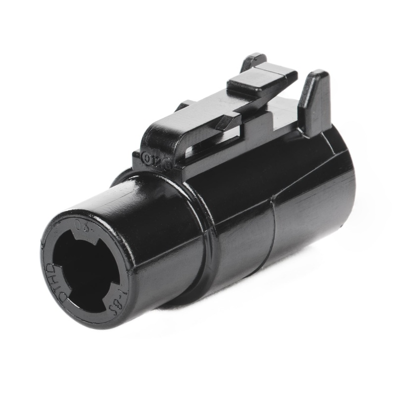 DTHD06-1-8S – DTHD Series – 8 Socket Plug – In-Line, Black