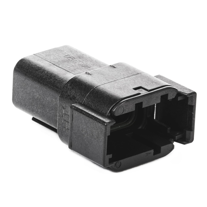 DTM04-08PA-EE04 – DTM Series – 8 Pin Receptacle – A Key, High Temp, Black