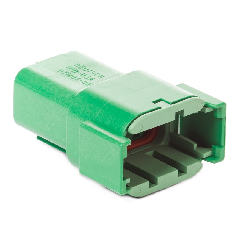 DTM04-08PC – DTM Series – 8 Pin Receptacle – C Key, Green