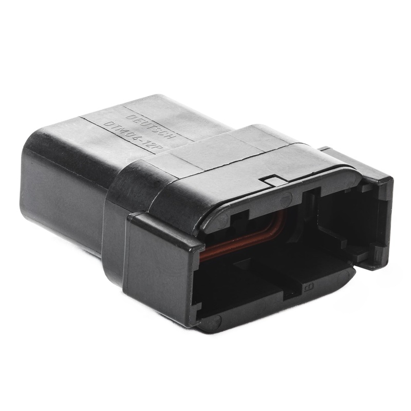 DTM04-12PB – DTM Series – 12 Pin Receptacle – B Key, Black