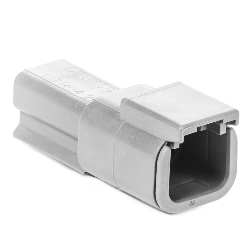 DTM04-2P – DTM Series – 2 Pin Receptacle – Gray
