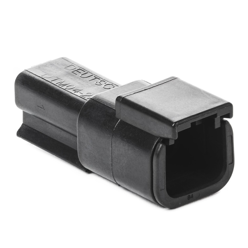 DTM04-2P-E004 – DTM Series – 2 Pin Receptacle – Black