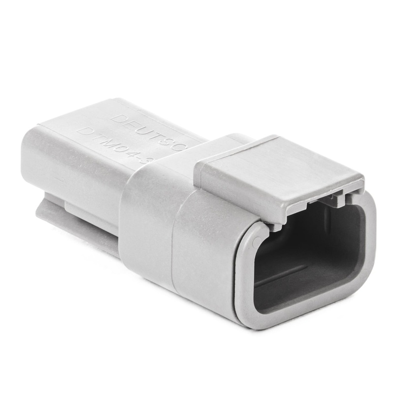 DTM04-3P – DTM Series – 3 Pin Receptacle – Gray