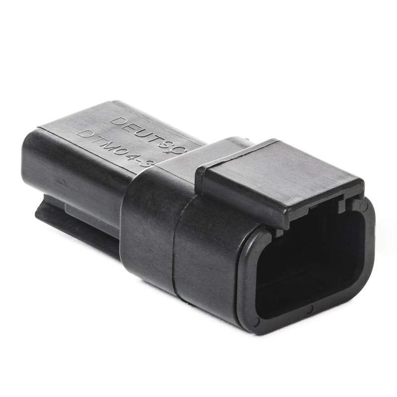 DTM04-3P-E004 – DTM Series – 3 Pin Receptacle – Black