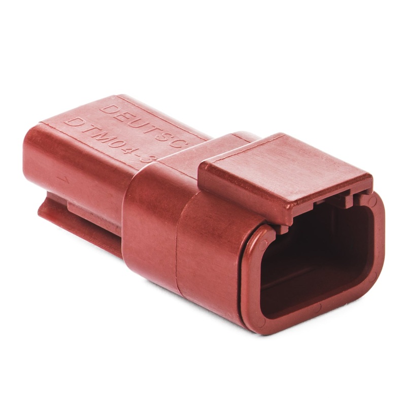 DTM04-3P-RD – DTM Series – 3 Pin Receptacle – Red