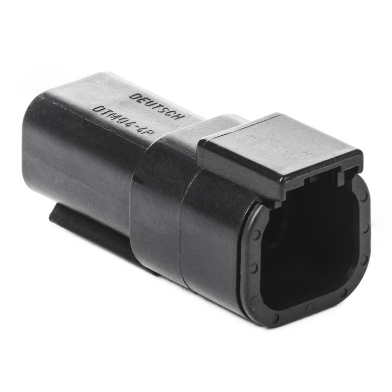DTM04-4P-E004 – DTM Series – 4 Pin Receptacle – Black