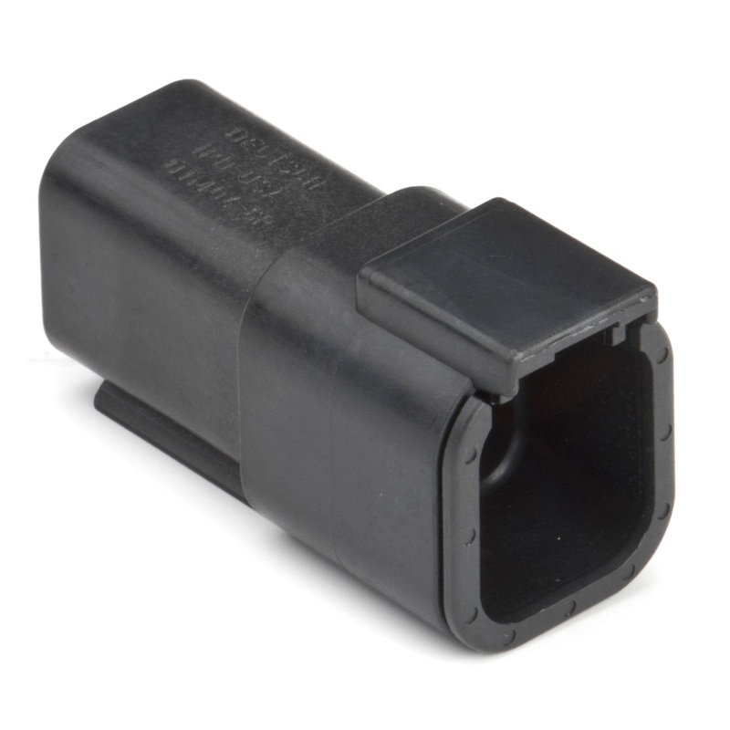 DTM04-6P-E004 – DTM Series – 6 Pin Receptacle – Black