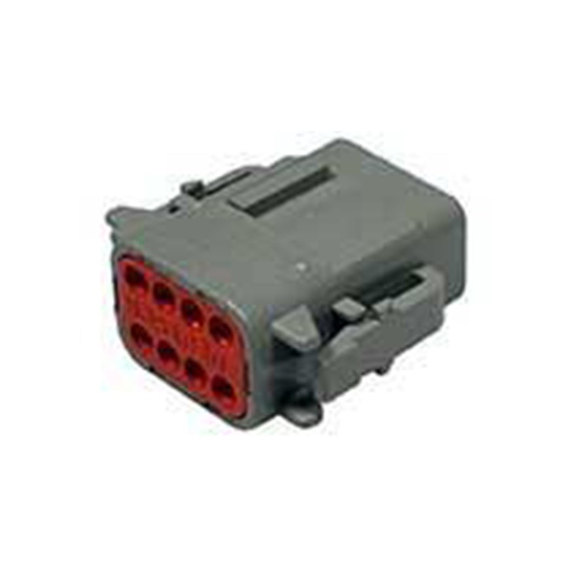 DTM06-08SA-RD – DTM Series – 8 Socket Plug – A Key, Red