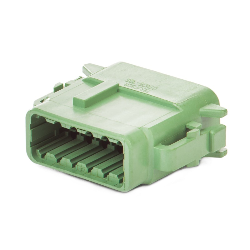 DTM06-12SC – DTM Series – 12 Socket Plug – C Key, Green