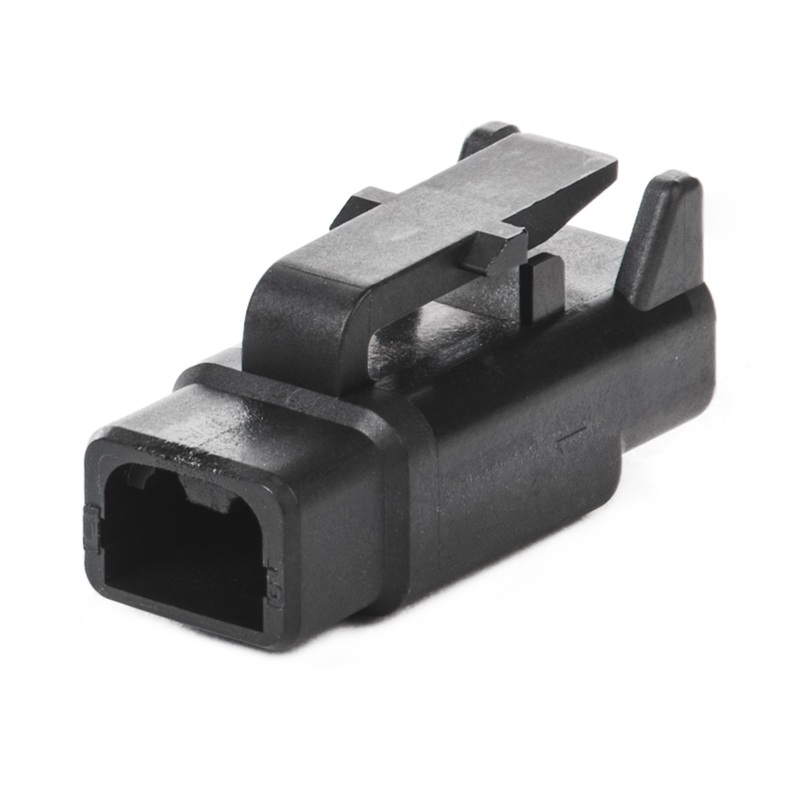 DTM06-2S-E004 – DTM Series – 2 Socket Plug – Black