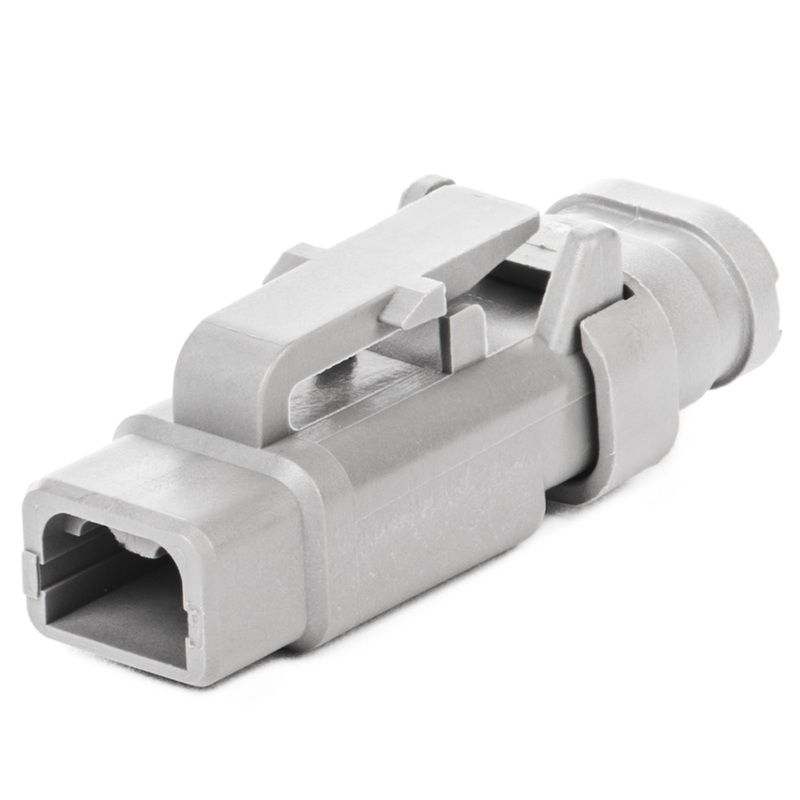DTM06-2S-E007 – DTM Series – 2 Socket Plug – Shrink Boot Adapter, Gray