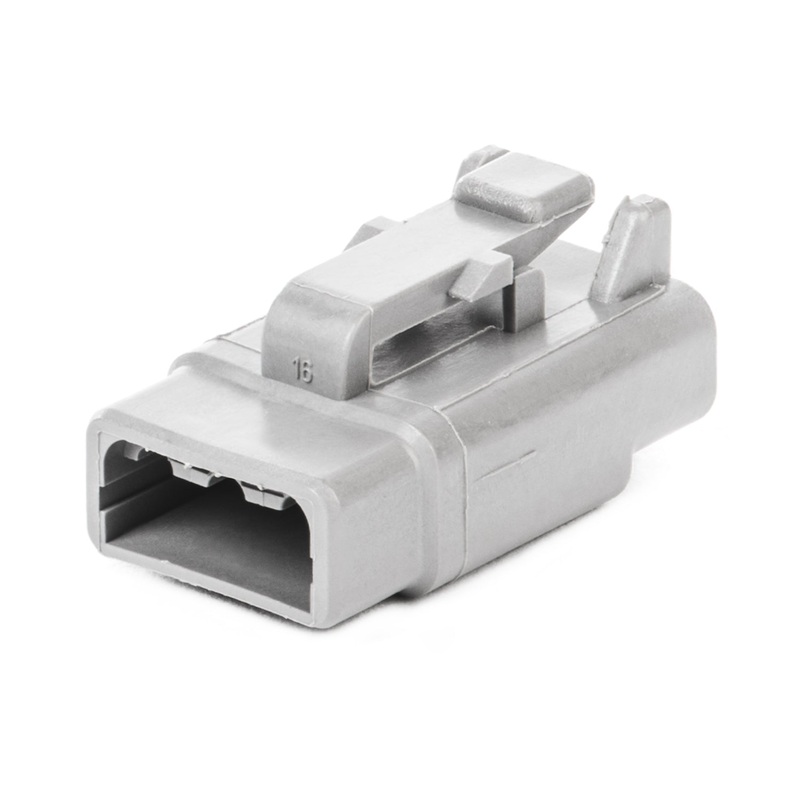 DTM06-3S – DTM Series – 3 Socket Plug – Gray