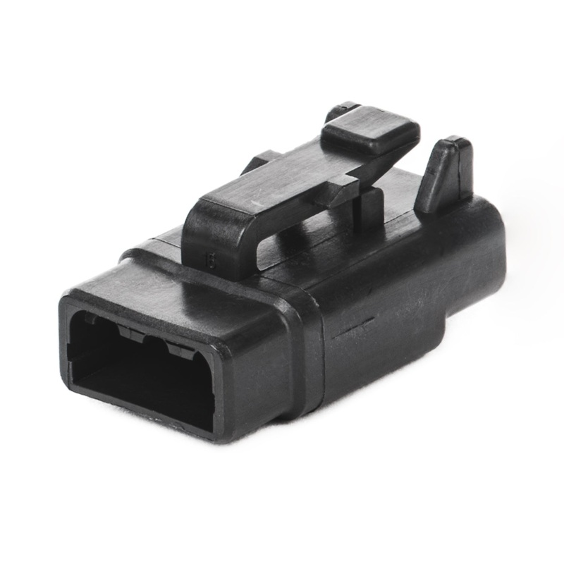 DTM06-3S-E004 – DTM Series – 3 Socket Plug – Black
