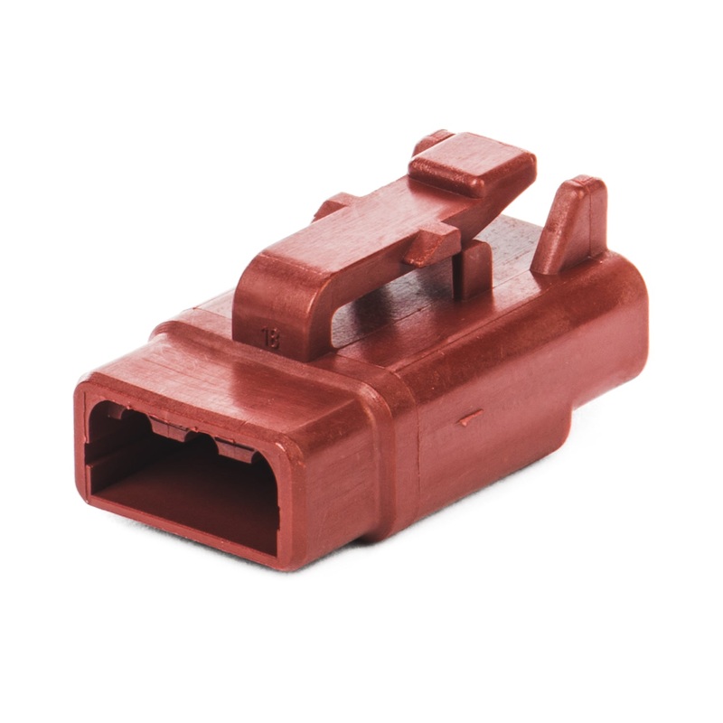 DTM06-3S-RD – DTM Series – 3 Socket Plug – Red