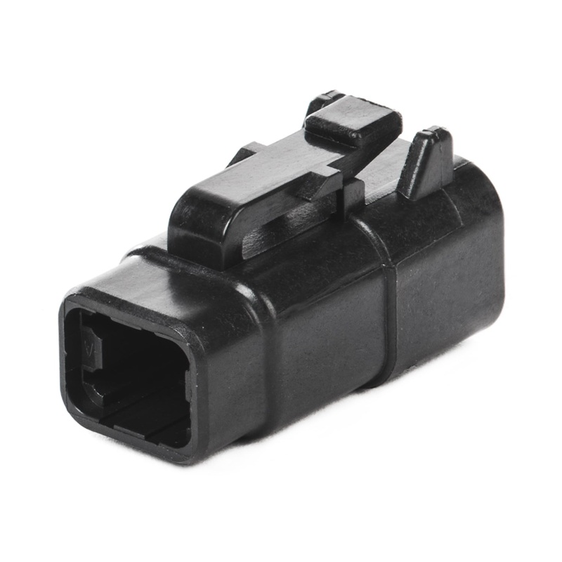 DTM06-4S-E004 – DTM Series – 4 Socket Plug – Black