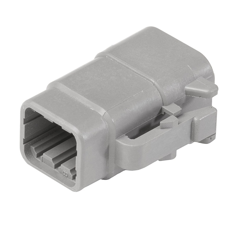 DTM06-6S – DTM Series – 6 Socket Plug – Gray