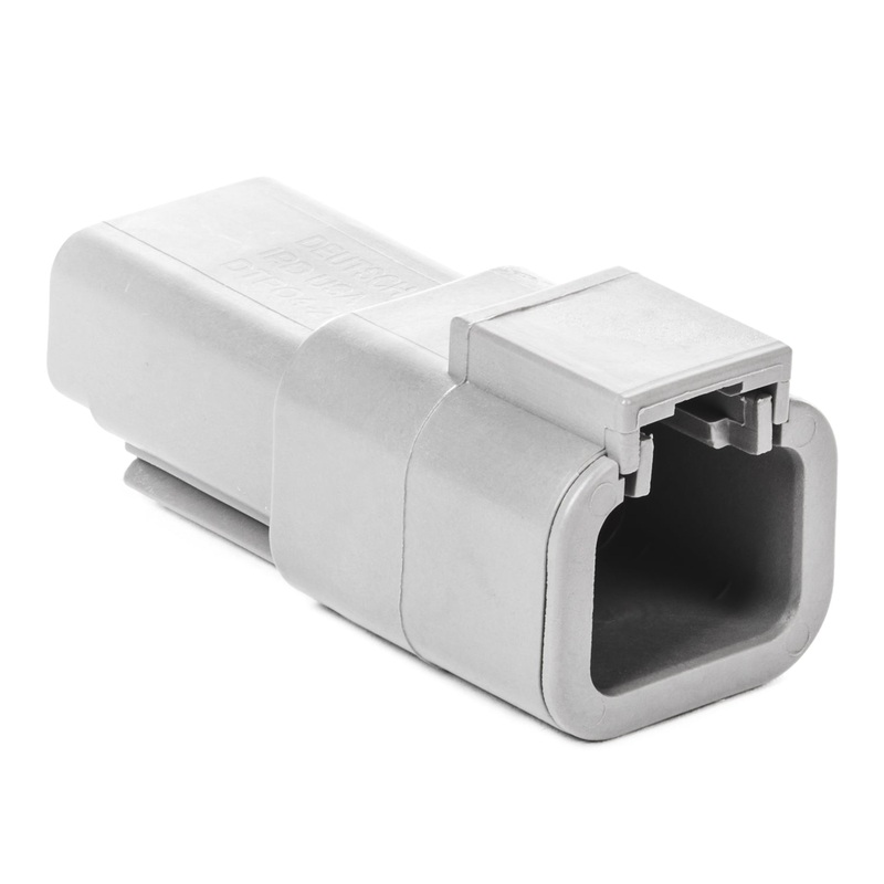DTP04-2P – DTP Series – 2 Pin Receptacle – Gray