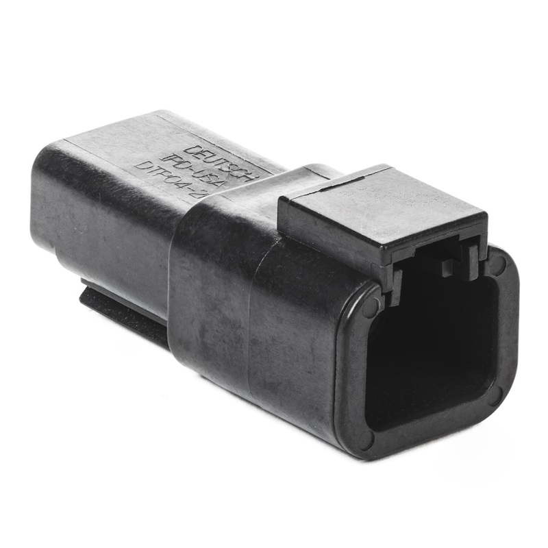 DTP04-2P-E004 – DTP Series – 2 Pin Receptacle – Black