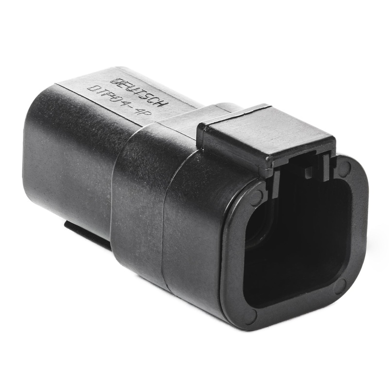 DTP04-4P-E004 – DTP Series – 4 Pin Receptacle – Black
