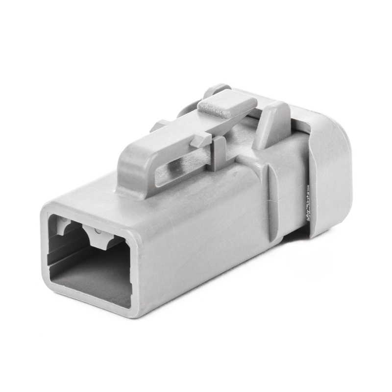 DTP06-2S-E003 – DTP Series – 2 Socket Plug – End Cap, Gray
