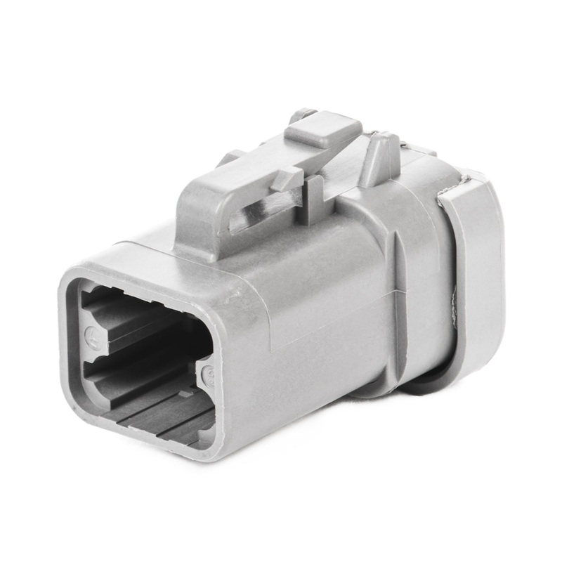 DTP06-4S-E003 – DTP Series – 4 Socket Plug – End Cap, Gray