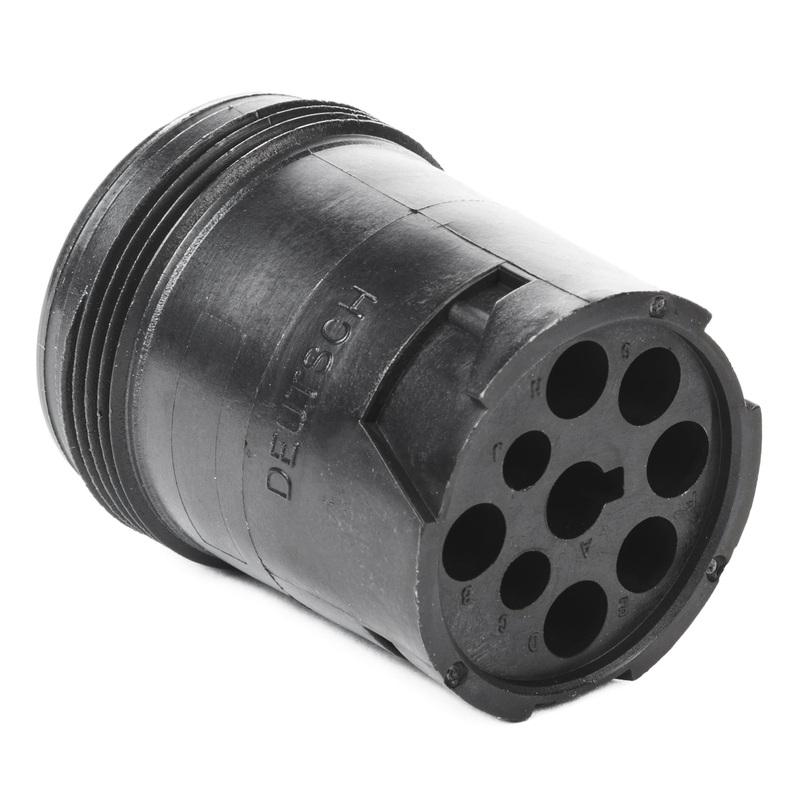 HD14-9-1939PE – HD10 Series – 9 Pin Receptacle – Threaded Rear, J1939, Black